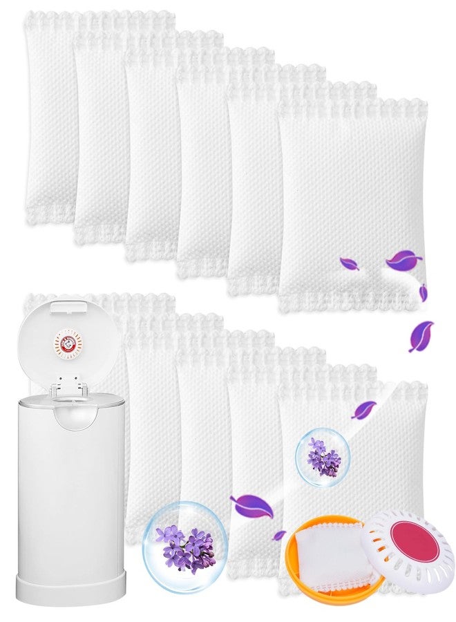 KeeTidy 2" Diaper Pail Deodorizer Odor Absorber Compatible with Munchkin Arm and Hammer Diaper Pail, Lavender Scented Diaper Pail Odor Eliminator for Munchkin Nursery Fresheners, 12 Pack - Image 1