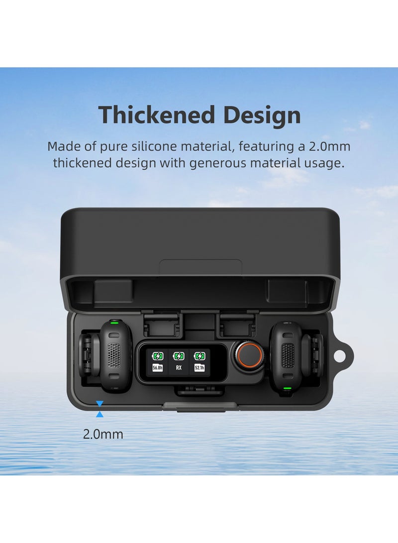 Silicone Protective Case for DJI Mic 3 Microphone Charging Case - Shock-Absorbing Protective Cover Precision-Fit Portable Microphone Accessory - Image 2