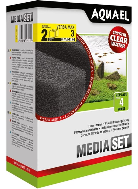 Aquael Filter Sponge For Versa Max 3-2pcs