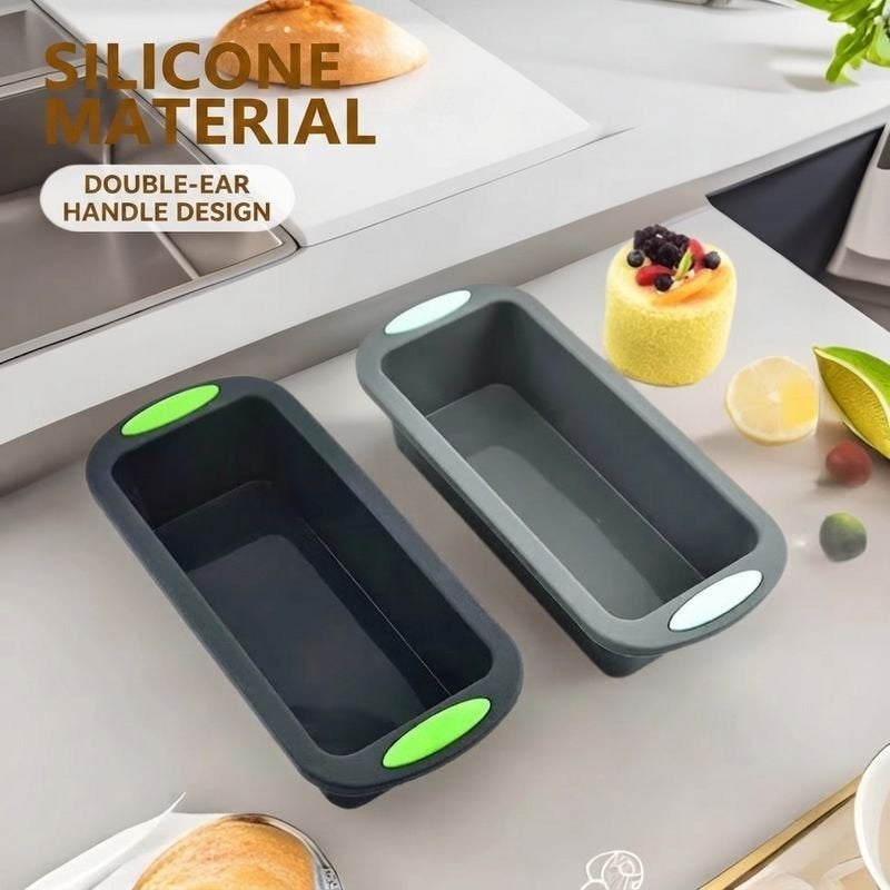 Marna Thick Toast Bread Two-Tone Toast Cake Silicone Mold - Rectangular - Image 1