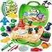 Crelloci Dinosaur Color Dough Toys 37 PCS Dino Theme Color Tools and Molds Accessories for Boys Girls Christmas Halloween Party Gift - Image 4