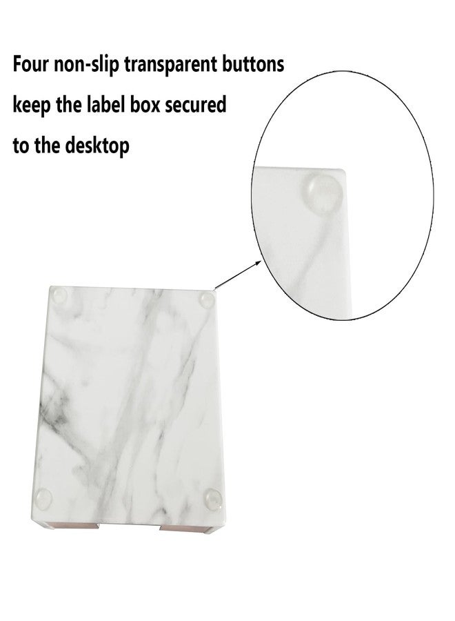 Supfoxer Marble White Sticky Notes Holder，Memo Sticky Holder for 3" x 3" Adhesive notepads Storage Tray Despensers Office Desk Accessories Suppplies - Image 4