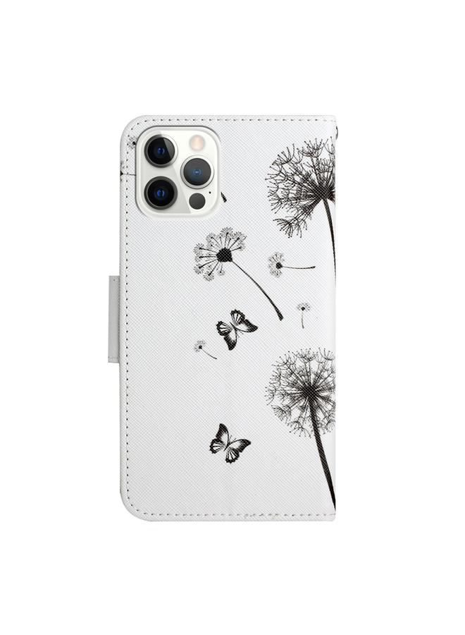 Zaboon Case For iPhone 13 Pro Max Painted Pattern Horizontal Flip Leather Case with Holder & Card Slot & Wallet - Image 3