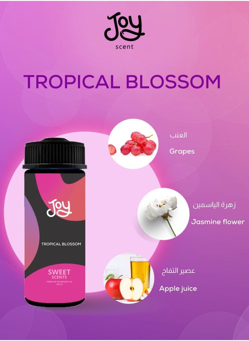 Joy Scent TROPICAL BLOSSOM fragrance oil bottle 100 ml  - Image 4