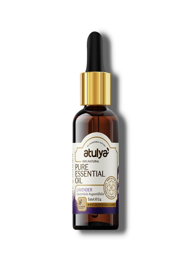 Atulya Lavender Pure Essential Oil | Natural Essential Oil | Essential Oil for Skin Toning | Pure Essential Oil for Soft Skin | Free From Harsh Chemicals | Suitable for All Skin Types| 15ml - Image 1