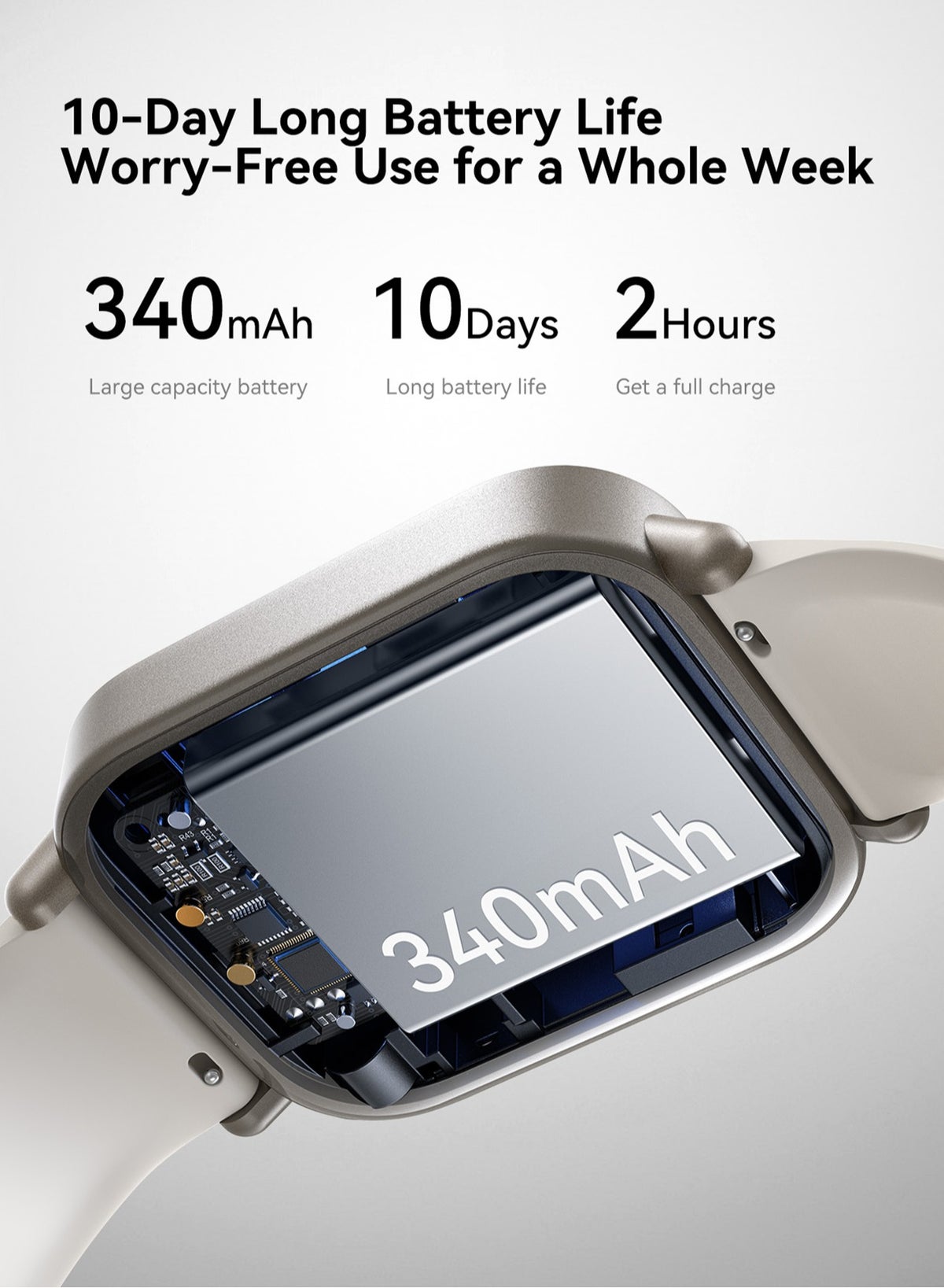 Joyroom Jr-Ft3S 350Mah Smart Watch - Silver