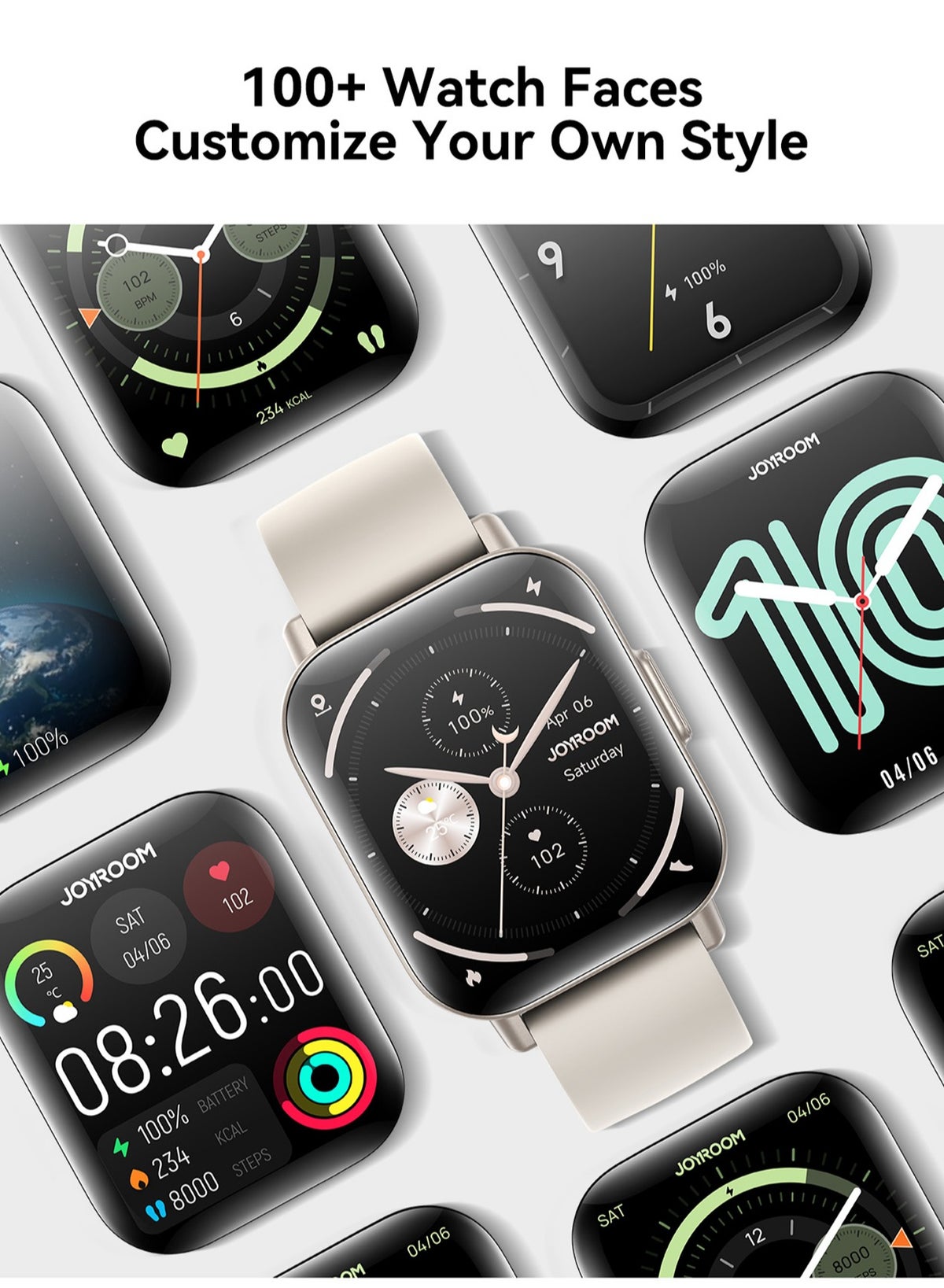 Joyroom Jr-Ft3S 350Mah Smart Watch - Silver