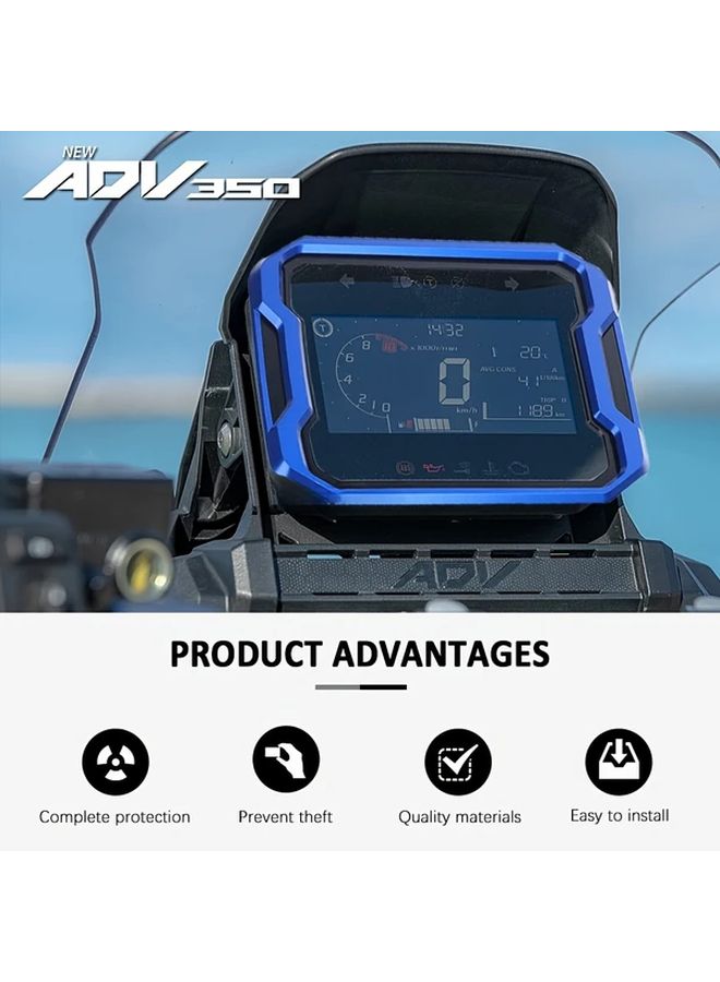 Blue Six Color Dashboard Anti Collision Frame Protector Sunshade Cover For Honda ADV350 ADV160 2022 202 - Image 2