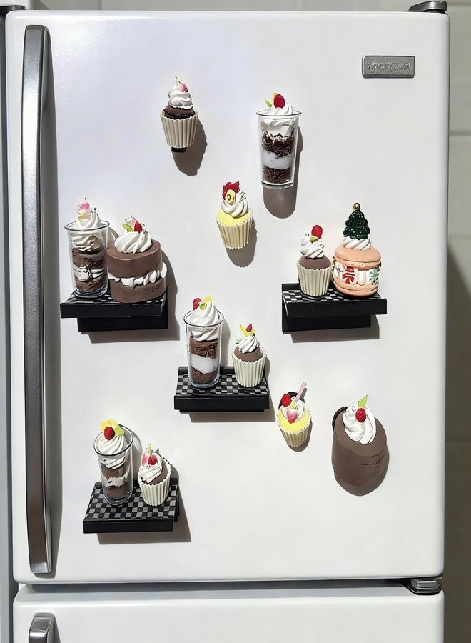 BoFUN DIY Miniature Dessert Fridge Magnet Craft Kit, 1:12 Scale Craft Set for Adults Teens, Handmade Supplies with Magnetic Backing, Home Decor Birthday Gift - Image 3