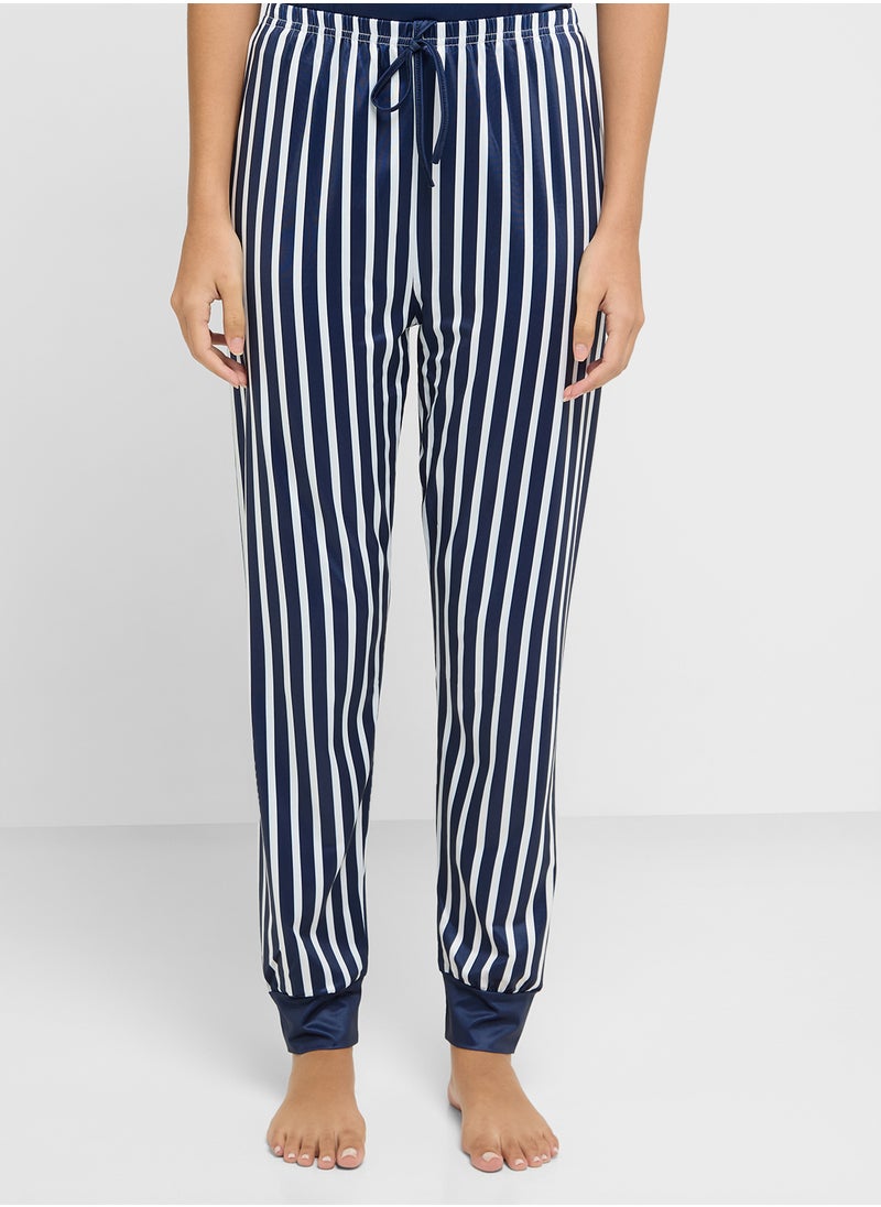 Ginger - Cotton T-Shirt & Stripe Pyjama Set - Image 1