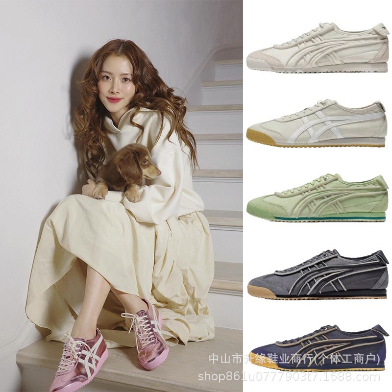 Putian Pure Original Tiger Osamuka Tiger Men'S And Women'S White Shoes Mexico 66 Sd Couple'S Casual Sports Shoes - Image 2