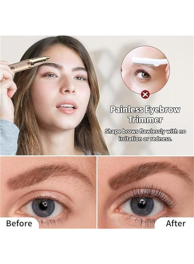 USB Rechargeable Heated Eyelash Curler and Electric Eyebrow Trimmer - Fast Heat Up, Long Lasting Curling - Anti-Burn, Portable for Women - Image 3
