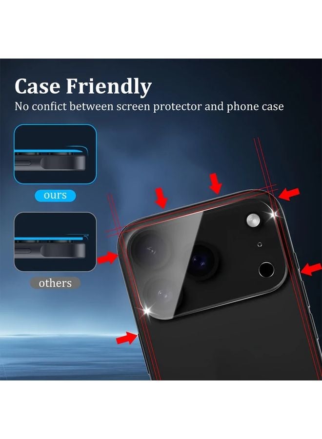 2 Pack HD Camera Lens Tempered Glass Screen Protector For IPhone 14 Pro Max Clear - Image 3
