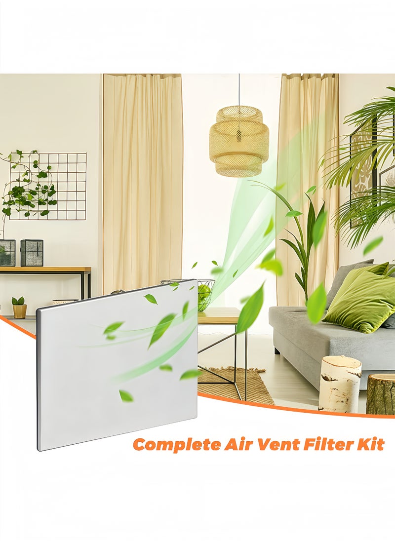 Peachjoy 10pcs Air Vent Register Filters Paper, Anti Dust Net Strainer, Air Condition Filter for Filter Air Conditioner Vent Filtration Dust Odors 39 * 34cm  - Image 3
