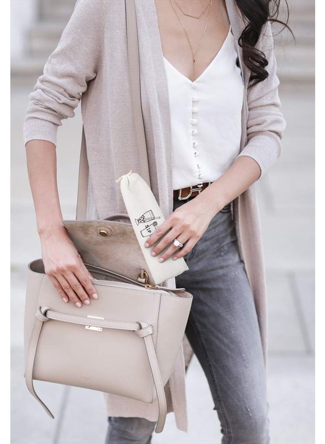 Hiware [Angled Tips] 2 Pcs Jumbo Reusable Bubble Tea Straws & Smoothie Straws, 0.5" Wide Stainless Steel Straws, Metal Straws for Bubble Tea/Tapioca Pearl, Milkshakes,Smoothies | 1 Cleaning Brush & 1 Case - Image 4