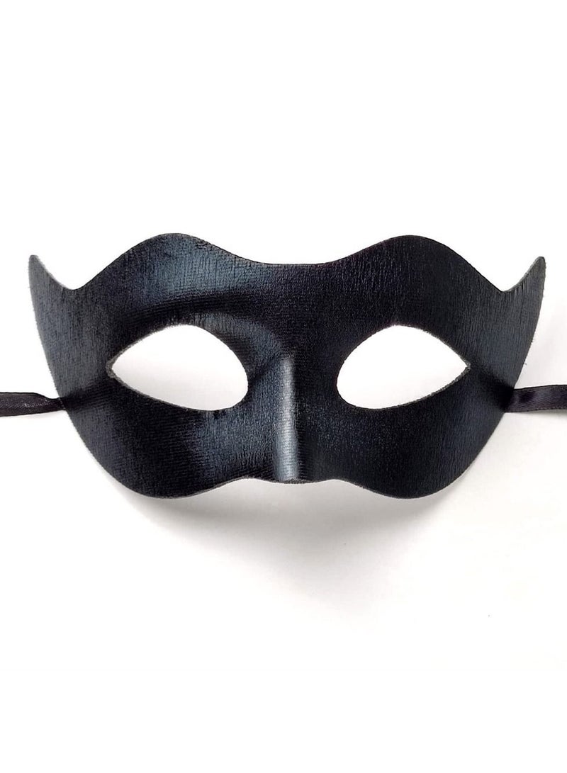 Masquerade Mask for Men Classic Vintage Venetian Mens Mask Lightweight Gentle, Specially for Costume, Theme Parties, Cosplay Mardi Gras, Super Hero Mask Accessory (One Size, Black) - Image 1