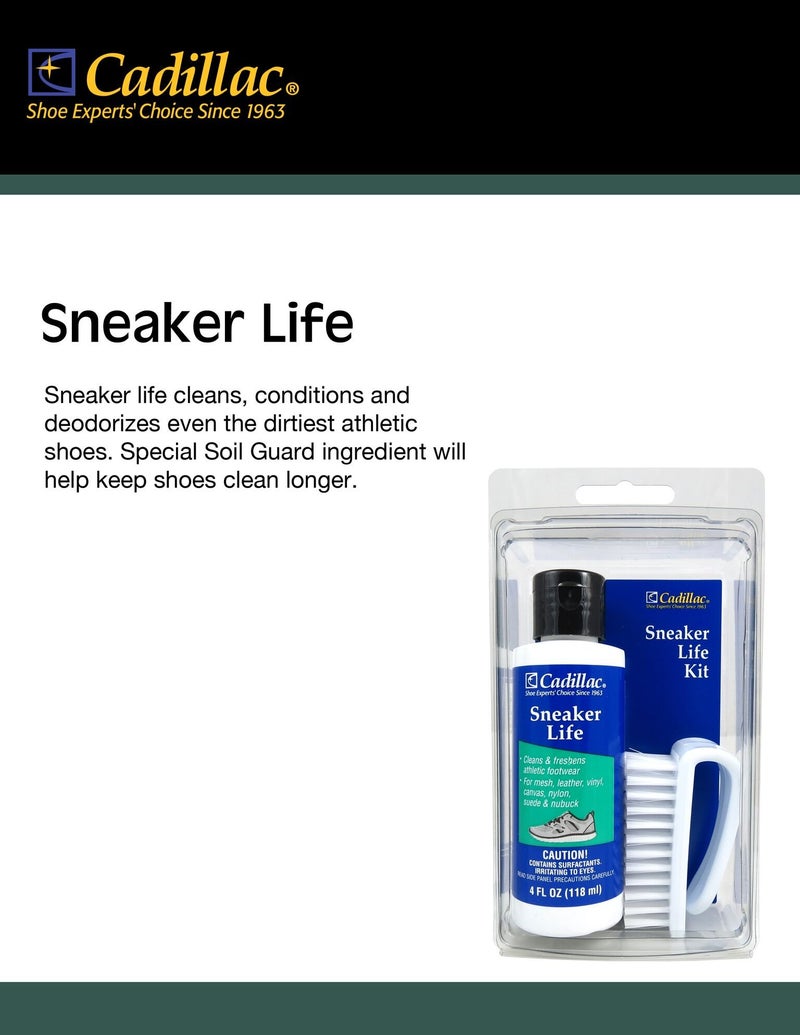 Cadillac Sneaker Life - Athletic Shoe Cleaning Kit - Premium Cleaner + Brush for Whites, Suede, Leather, Canvas, Nubuck Boots and More - Image 3