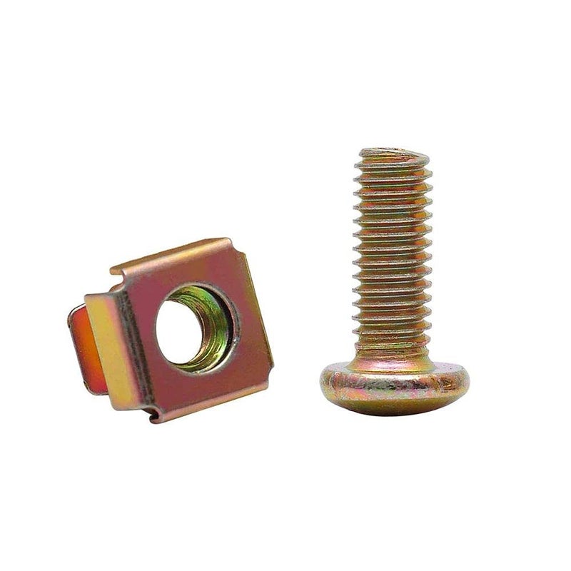 DIY Crafts CTDIYHI51176 160pcs Cage Nut and Mushroom Head Machine Screw ZincPlated M5 M6 Cage Nut Screw for Server - Image 3