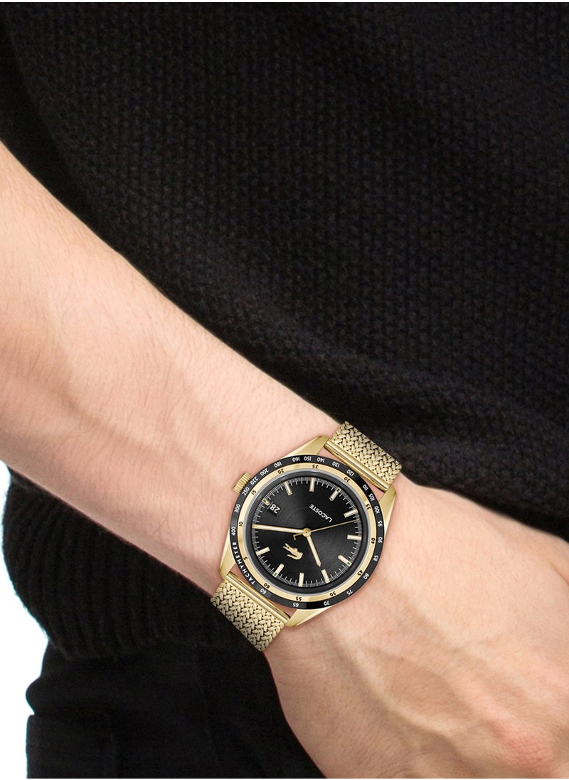 LACOSTE ساعة يد رجالية بعقارب دائرية الشكل من الستانلس ستيل 2011295 - 40 ملم  - Image 4
