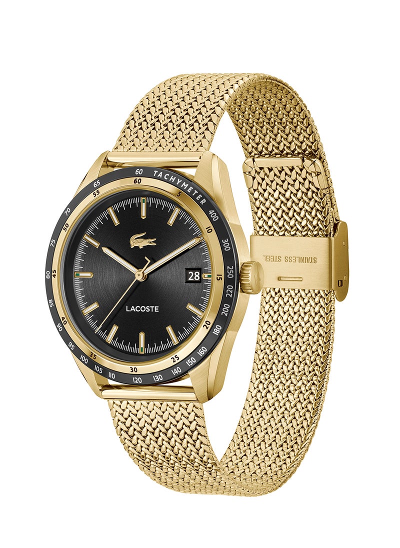 LACOSTE ساعة يد رجالية بعقارب دائرية الشكل من الستانلس ستيل 2011295 - 40 ملم  - Image 1