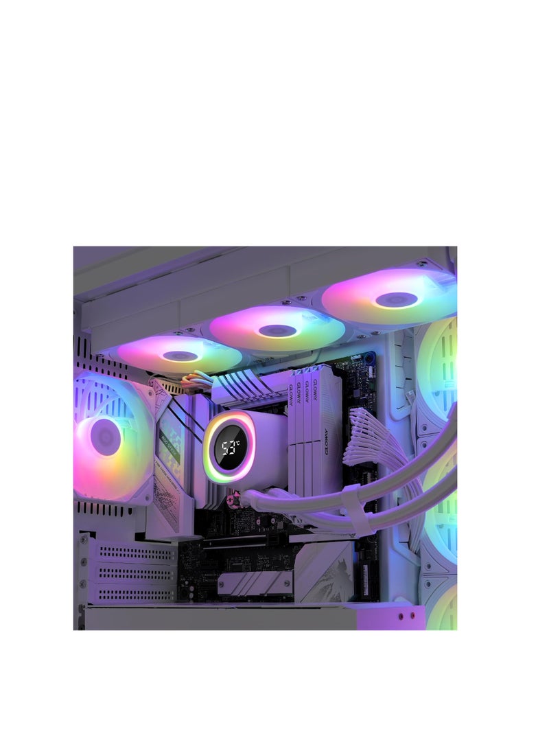 ID-COOLING FX360 TD White CPU Liquid Cooler AIO Cooler for Intel and AMD - Image 3