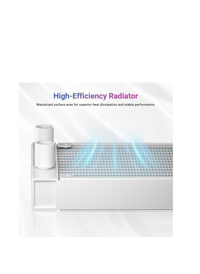ID-COOLING FX360 TD White CPU Liquid Cooler AIO Cooler for Intel and AMD - Image 4