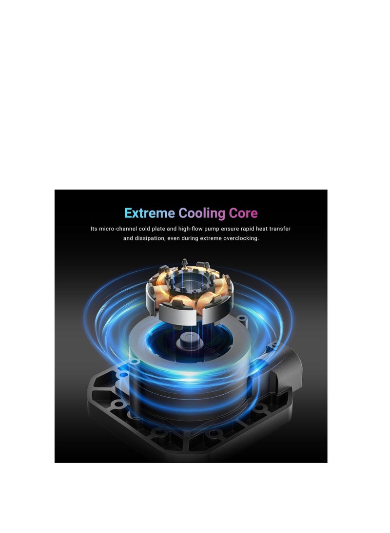 ID-COOLING FX360 TD White CPU Liquid Cooler AIO Cooler for Intel and AMD - Image 5