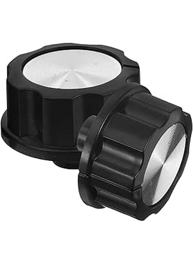 2PCS Oven Control Knob Replacement for Stove Timer Switch and Air Fryer Black - Image 1