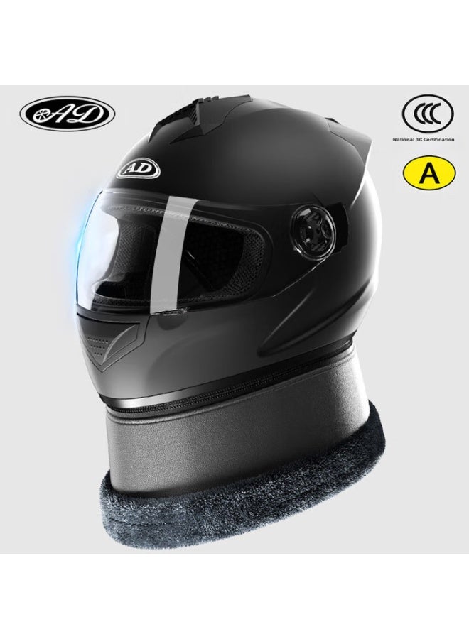Ad New National Standard Electric Bicycle Helmet, 3c Certified, Uni, All-season, Suitable For Electric Scooters, Safety Helmet, Men's Summer Full-face, Women's Sun Protection Motorcycle Helmet, 176 Matte Black - Image 1