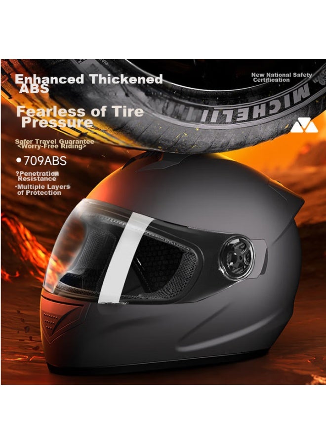 Ad New National Standard Electric Bicycle Helmet, 3c Certified, Uni, All-season, Suitable For Electric Scooters, Safety Helmet, Men's Summer Full-face, Women's Sun Protection Motorcycle Helmet, 176 Matte Black - Image 5