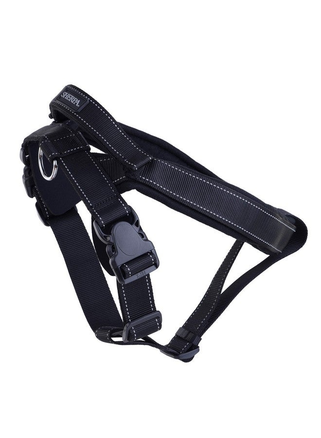 Sherpa Dog Harness, Built-in Quick Grab Handle, Padded - Black, Extra Large - Image 2