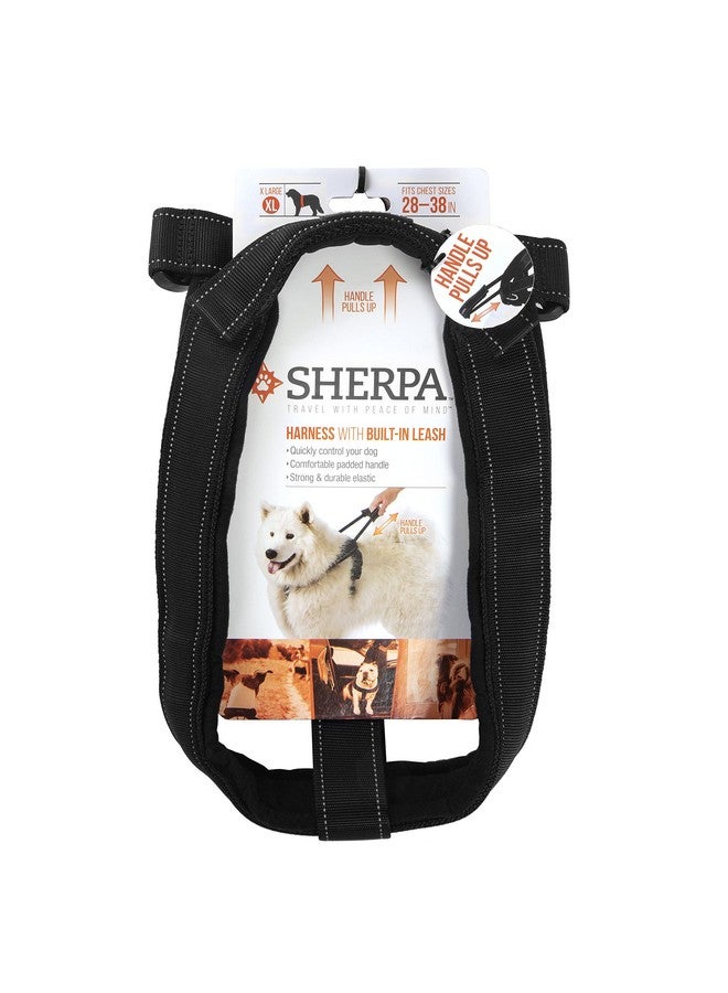 Sherpa Dog Harness, Built-in Quick Grab Handle, Padded - Black, Extra Large - Image 5