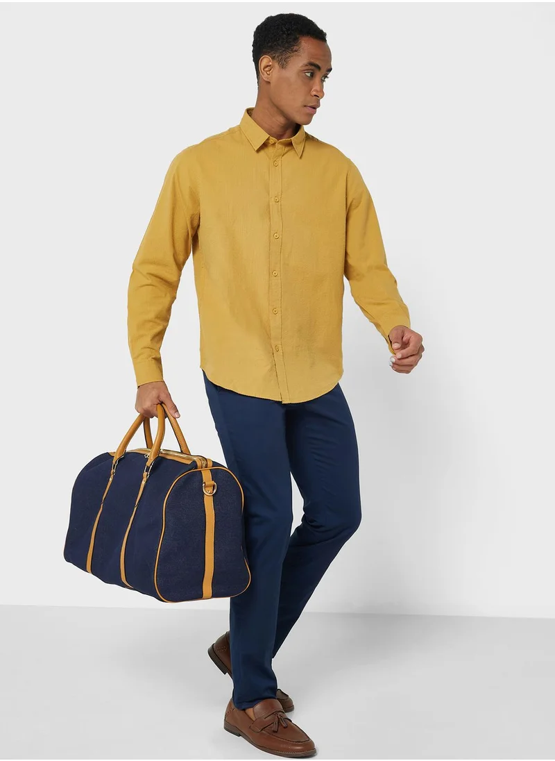 روبرت وود Long Sleeve Seersucker Shirt