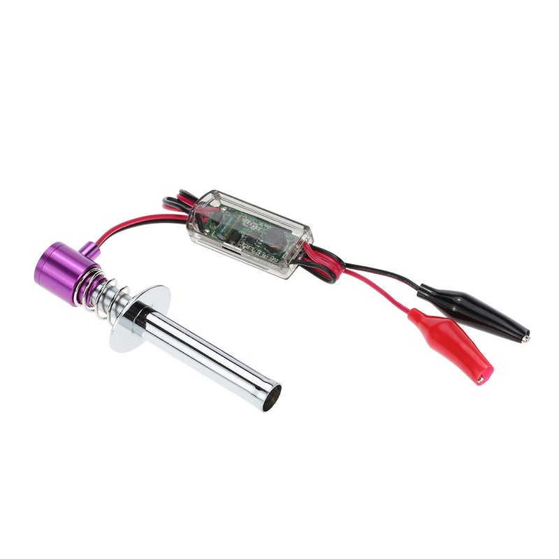 Electronic Glow Plug Igniter - 6-12V Input Voltage, Lightweight Design, Metal Material, With Alligator Clip for 1/10 HSP Nitro Cars - Image 5
