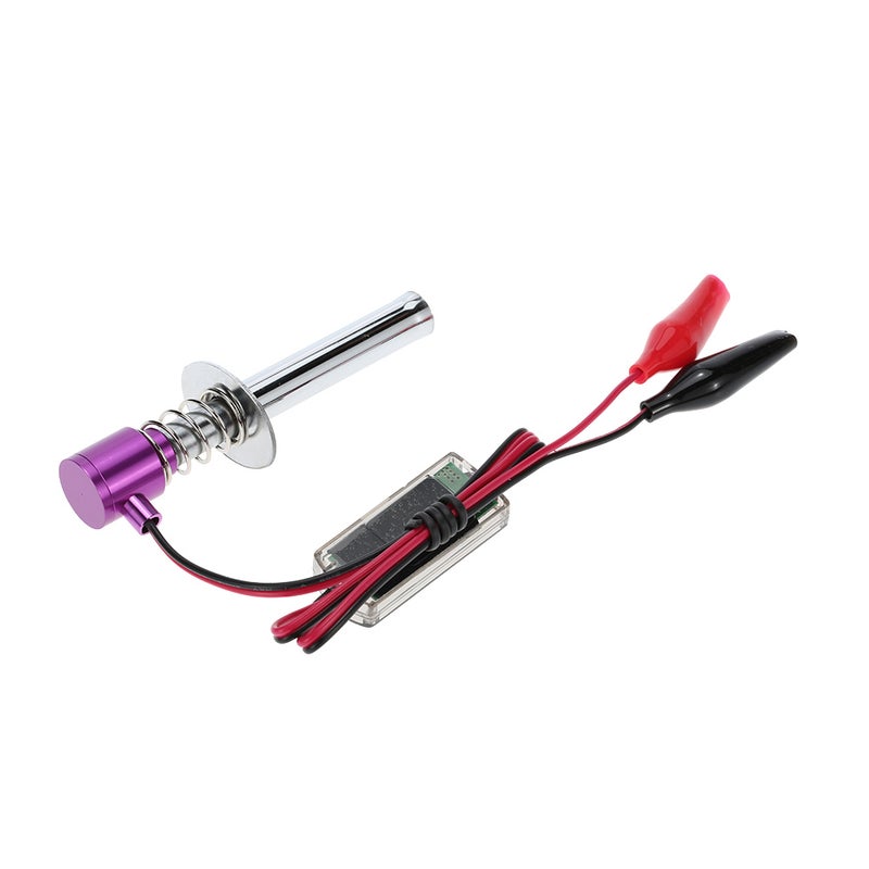 Electronic Glow Plug Igniter - 6-12V Input Voltage, Lightweight Design, Metal Material, With Alligator Clip for 1/10 HSP Nitro Cars - Image 4