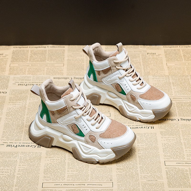 Snow Boots Women''s Winter Walking Mao Mao Shoes New Fleece-lined Thickened Warm Increased Large Cotton Shoes Waterproof Platform Torre Shoes - Image 1