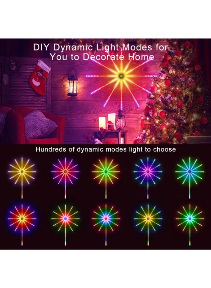Dreamzon Smart Firework Lights Indoor Remote Control RGB Color Changing Led Lights for Bedroom 16 Million Colors 213 Dynamic Modes Music Sync Mic - Image 2