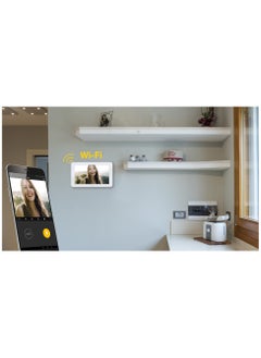 Vimar Vimar K40945 Single-Family Smart Video Door Phone Kit with Wifi Hands-free Touch Screen Monitor, White  - Image 2