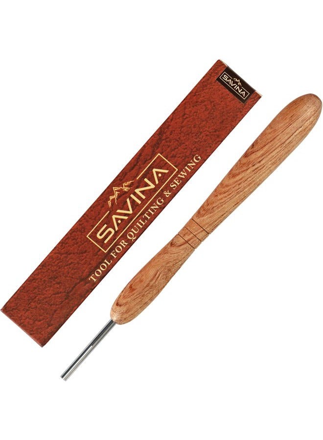 Savina Wooden Paper Bead Roller with Slotted Metal Tip - Handcrafted Hardwood Quilling Tool with Ergonomic Handle for DIY Paper Jewelry & Bead Making Crafts (1) - Image 1