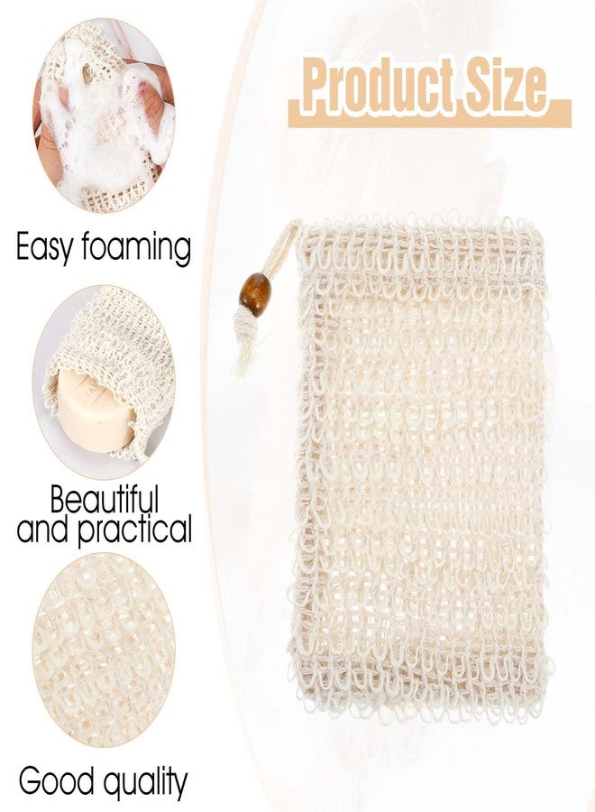 cobee 10 Pack Soap Bag, Natural Sisal Soap Saver Bag, Mesh Exfoliating Soap Bag Pouch, Foaming and Drying Soap Holder for Shower(Natural Sisal) - Image 5