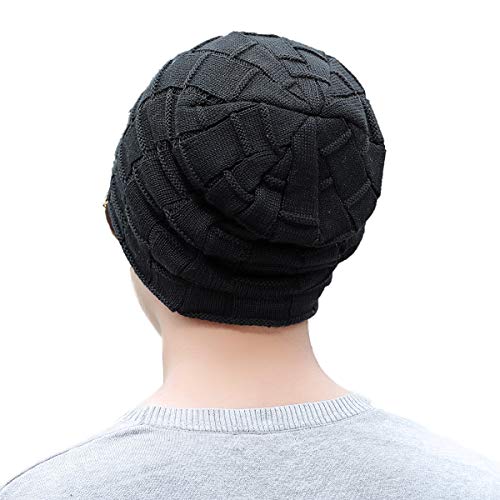 iSWEVEN Unisex Wool Cap (ISW_NWC4047A_Black_Free Size) - Image 2