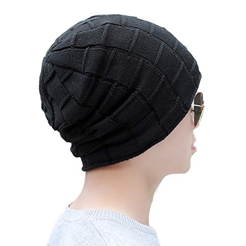 iSWEVEN Unisex Wool Cap (ISW_NWC4047A_Black_Free Size) - Image 3