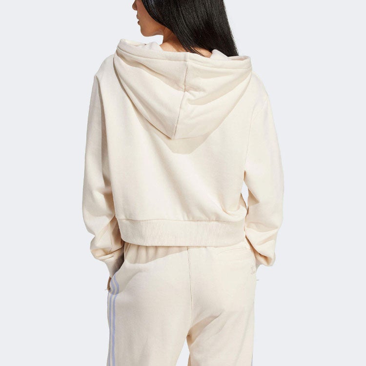 Adidas (WMNS) adidas originals Varsity Graphic Hoodie Asia Sizing 'White' - Image 3