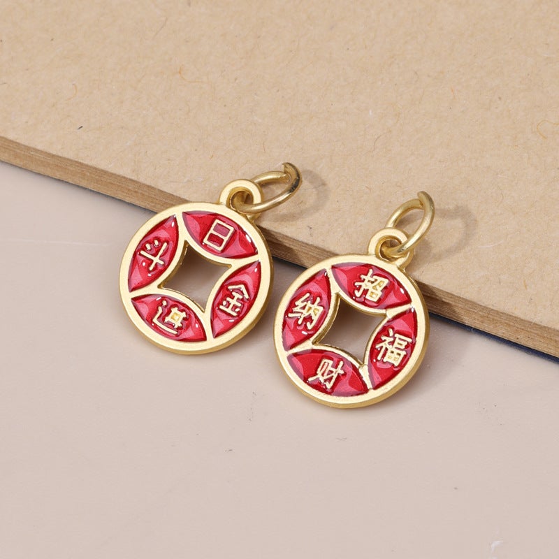 Generic Gold-Plated Alloy Lotus Pendant DIY On the 25th, I entered a daughter
