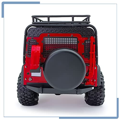 Zolikar RC Stainless Steel Rear Body Upper Skid Plate Decorative Trim Panel Set for TRX4M Defender Upgrades 1/18 Scale RC Crawler - Image 2