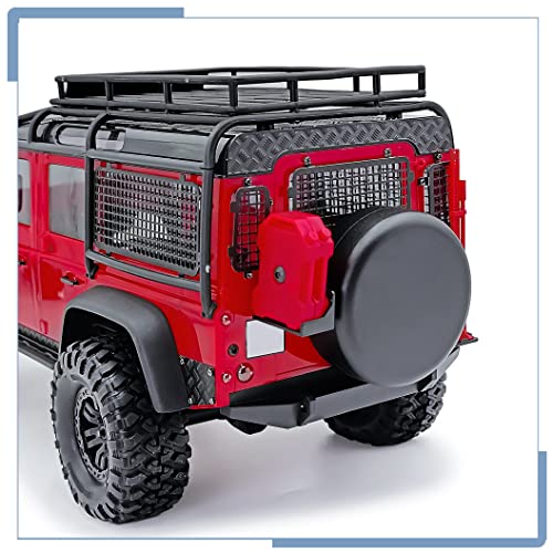 Zolikar RC Stainless Steel Rear Body Upper Skid Plate Decorative Trim Panel Set for TRX4M Defender Upgrades 1/18 Scale RC Crawler - Image 3
