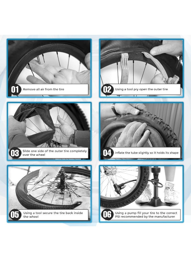 Mata1 Inner Tube Replacements 16" x 1.5/1.75/1.95/2.125 (Set of 2) for Jogging Stroller, Compatible with Many Brands + BPA & Latex Free - Image 5