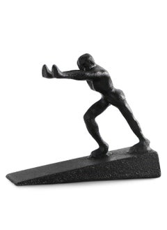 Generic Cast Iron Man Heavy Duty Door Stopper, Decorative Door Stopper, Rustic Door Stoppers Avoid Drilling Holes, Man Door Stop Wedge to Stop Your Bedroom, Bath and Exterior Doors  - Image 1