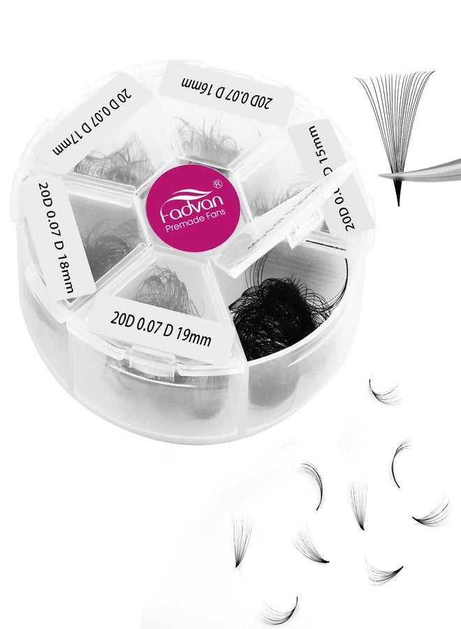 FADVAN Eyelashes Extension Volume Eyelashes Bunch 20D 0.07D Curl 15-20mm 600PCS Fan Eyelashes Extension Professional Eyelashes Premade Fans Lashes - Image 1