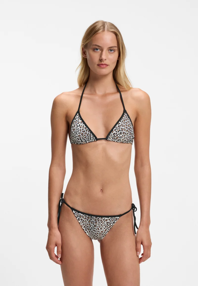 هوجو Bikini bottoms with printed stacked logos